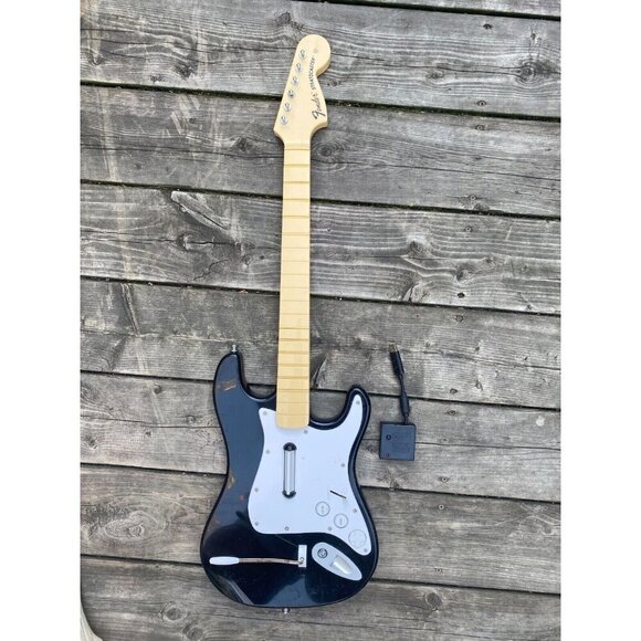 Rock Band Bundle With Guitar PS3 Fender Stratocaster W/ Dongle, Box & Microphone - Picture 5 of 7